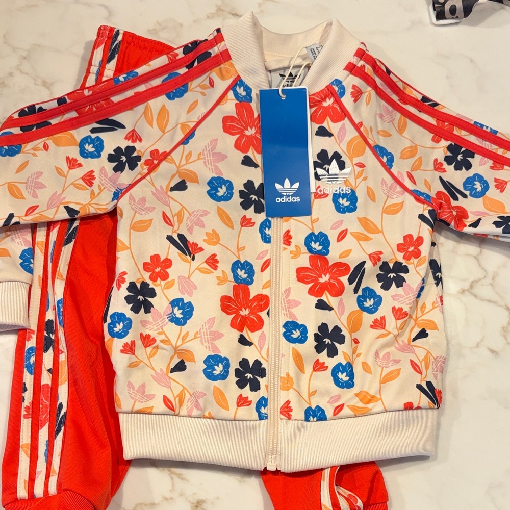 Adidas Floral Track Set